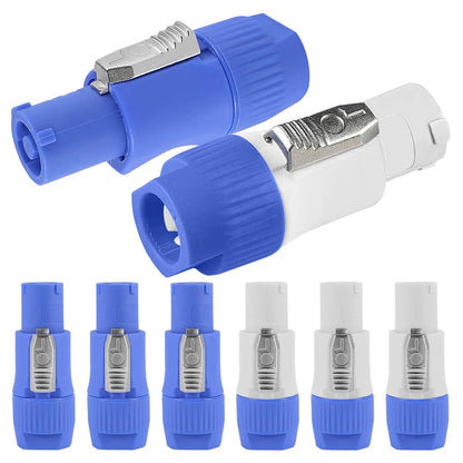 10PCS Powercon Connector Males 3 Pin Speaker  3 Pin Male Power Connector 20A 250V AC Power  Adapters