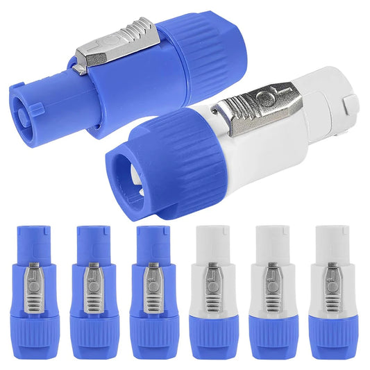 10PCS Powercon Connector Males 3 Pin Speaker  3 Pin Male Power Connector 20A 250V AC Power  Adapters