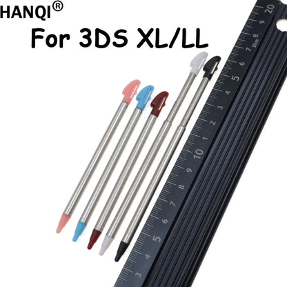 2/5/10 PCS Black White Red Blue Pink Metal Stylus Touch Screen Pen For 3DS XL LL Game Accessories