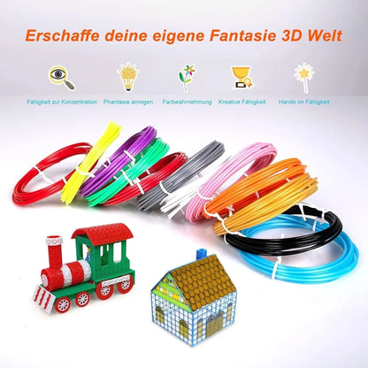 Electronic 3D Printing Pen with 36M PLA Consumables High-Temperature 3D Graffiti Tool Intelligent Toy Christmas Birthday Gift