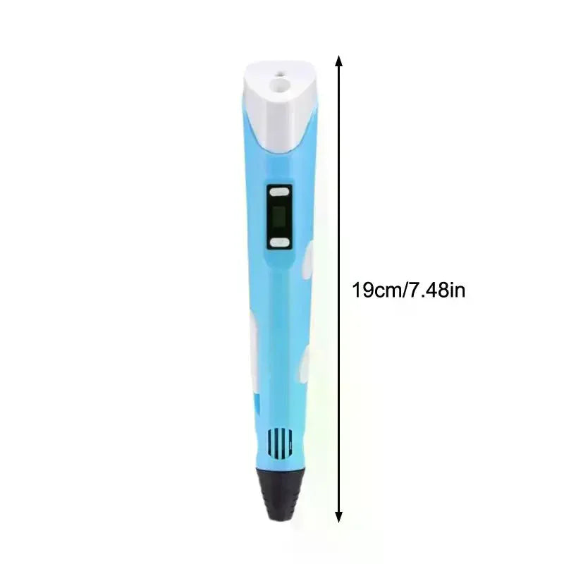 3D Printing Pen Intelligent Pen Making Graffiti ArtsCrafts With USB Cable For Kids Adults DIY Creative Art Supplies