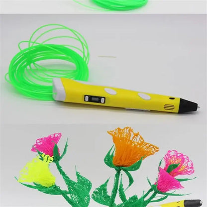 3D Pen For Children 3D Drawing Printing Pen with LCD Screen With PLA 1.75mm Filament Toys for Kids Christmas Birthday DIY Gift
